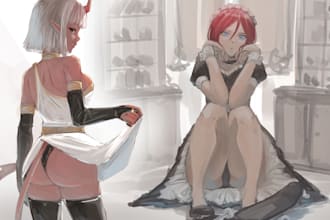 oil paint your favorite oc, anime, and manga characters