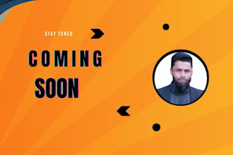 professional coming soon and landing page design with countdown timer