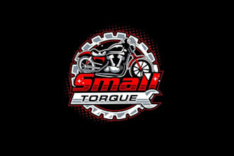 design unique motorcycles wind waves logo