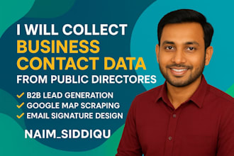 collect business contact data from public directories