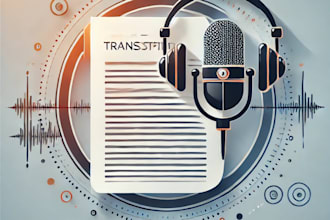 professionally transcribe arabic or english audio to text
