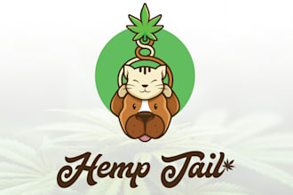 design a custom cannabis mascot cartoon logo