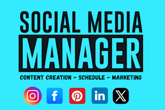 be your social media marketing manager and content creator