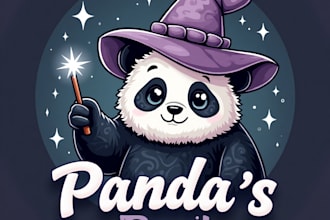 design high quality magician panda logo with express delivery