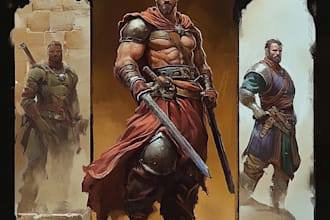 draw fantasy character illustration