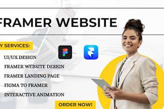 build professional framer website framer landing page or convert figma to framer