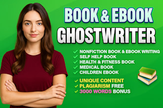 ghost book writer, KDP book writer, ebook ghostwriter, nonfiction ghostwriter