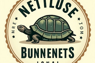 design high quality tortoise vintage logo for your business