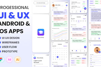 design mobile app UI UX design for ios and android