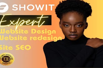 design, redesign and customize showit website or template