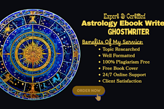 astrology spirituality ebook writer ghostwriting for witchcraft, tarot, psychic