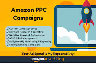 manage and optimize amazon fba PPC campaigns for you