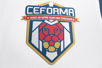 design a minimalist creative football club or sports logo