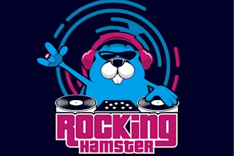 design a custom hamster mascot logo for your music brand
