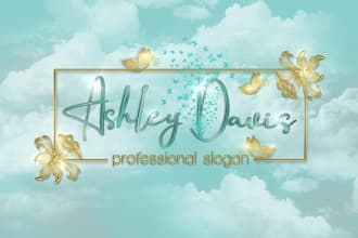 design a gold, boutique, or signature logo for your beauty brand