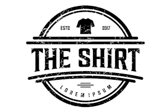 design a unique t shirt logo in short time