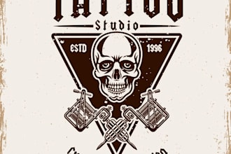 design a unique tattoo  logo with original concept