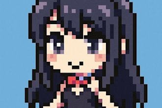 create detailed rpg style pixel art characters