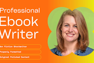 ghostwrite your riveting nonfiction book, ebook writer