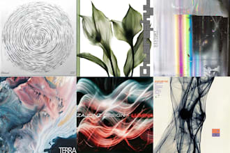 design unique abstract music album cover art