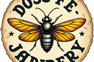 design high quality vintage dobsonfly logo with fastest delivery