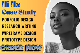 design redesign your ui ux case study for your portfolio for increased profit