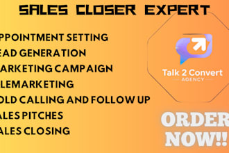 be your sales representative, agent, closer, and expert in online and b2b sales