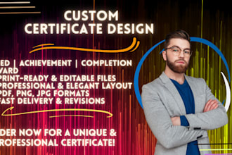 design editable diplomas, geds, and achievement certificates