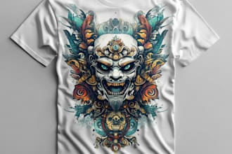 design a unique and edgy custom t shirt design