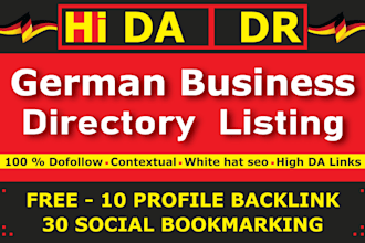 do german SEO high authority deutsche backlinks and business directory listing