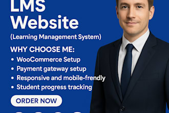 develop wordpress lms learndash and customize wordpress website