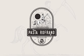 create a retro vintage classic pasta food restaurant logo