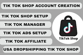 create and setup instagram shop tik tok shop facebook shop tik tok affiliate