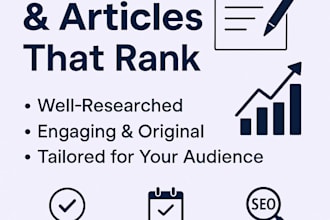 write SEO friendly articles and engaging blog posts