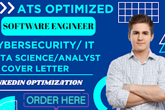 write software engineering , data science, analyst, cyber security, IT resume