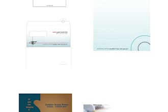 design business card and thank you card