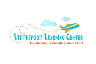 design amazing little foot learning center logo