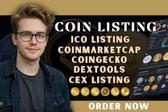 list your coin on coinmarketcap coingecko ico listing memecoin cmc gc promotion