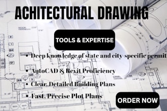 draw architectural floor plan ,mep, site plan, adu and city permit