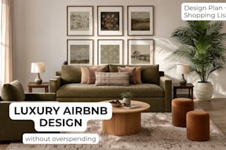 design a luxury airbnb interior on any budget