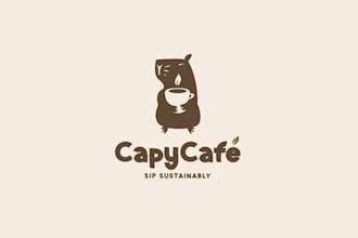 design a custom food, drink, or cafe logo for your restaurant brand