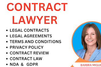 draft or review your legal contracts, agreements, nda, and privacy policy