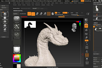 make 3d animal model 3d creature pets 3d dog, dinosaur, 3d dragon models for you