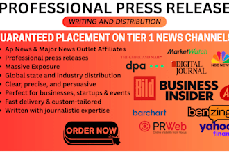 write and publish professional press releases on german