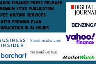do yahoo finance press release distribution