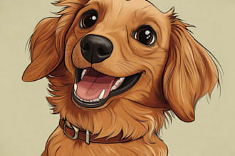 turn your portrait into a disney style cartoon illustration