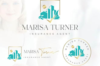 design a professional insurance, indemnity, or property agent logo