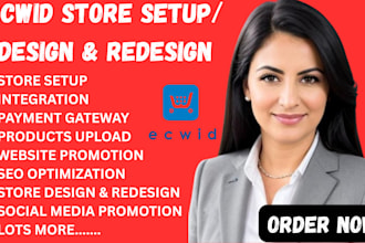 build ecwid websites design and redesign ecwid store product listings ecommerce