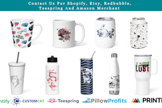 do coffee mugs, tumblers and drinkware designs for your pod store or business