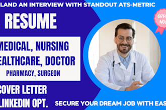 write healthcare, nursing, pharmacy, chemist, it, hr, consultant, medical